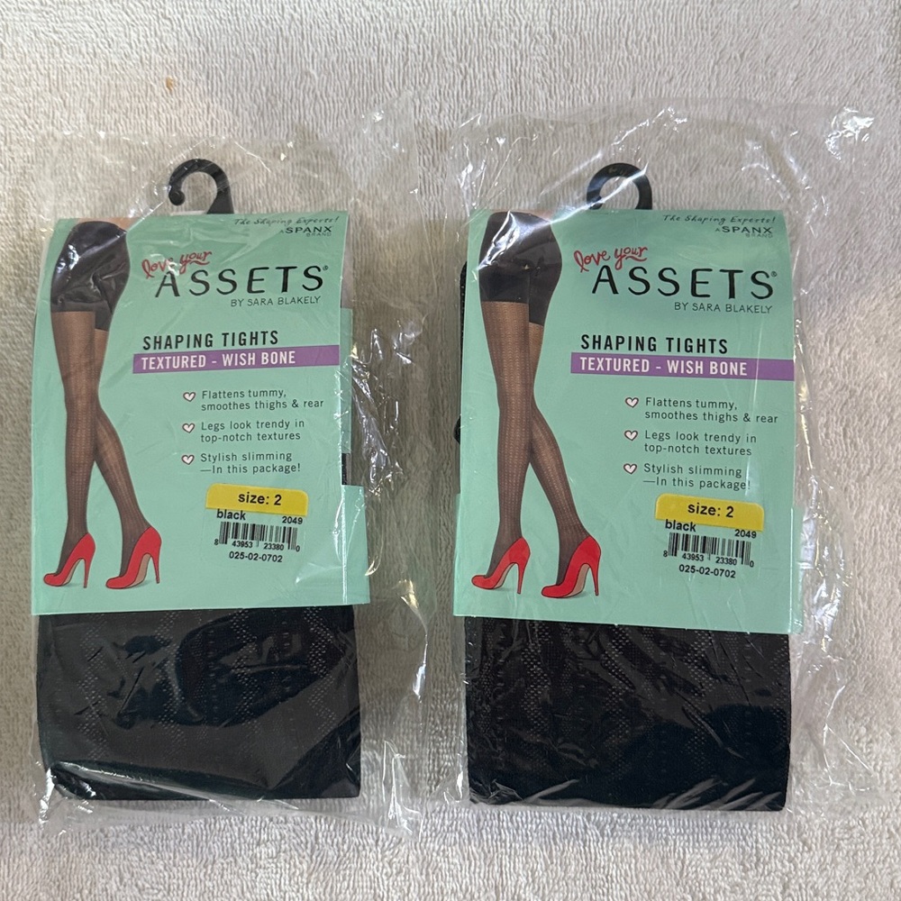 Spanx Brand ASSETS by Sara Blakely Shaping Tights - Lot of Two